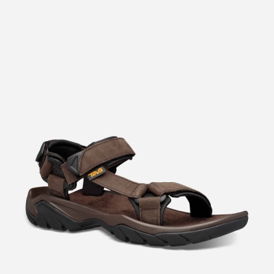 Teva Terra Fi 5 Universal Leather Men's Sandals South Africa - VTD958236